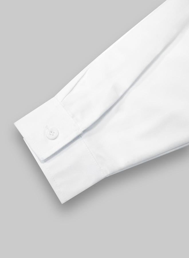 Take Two Men White Long Sleeve Shirt with Pocket - Image 5